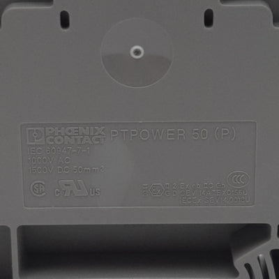 New Phoenix Contact 3260050 High-Voltage Terminal Block, 1-Pole, 150A 1000VAC, Gray