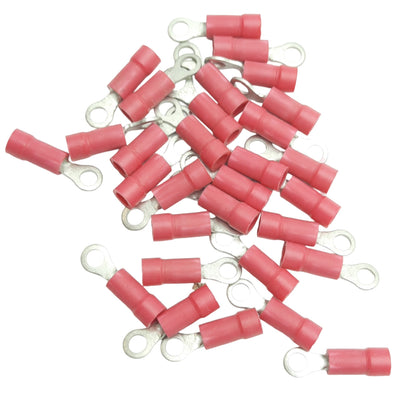New Lot of 80 Panduit PV18-6R Ring Terminal Vinyl, #6 Stud, 18AWG - 22AWG, 0.86in
