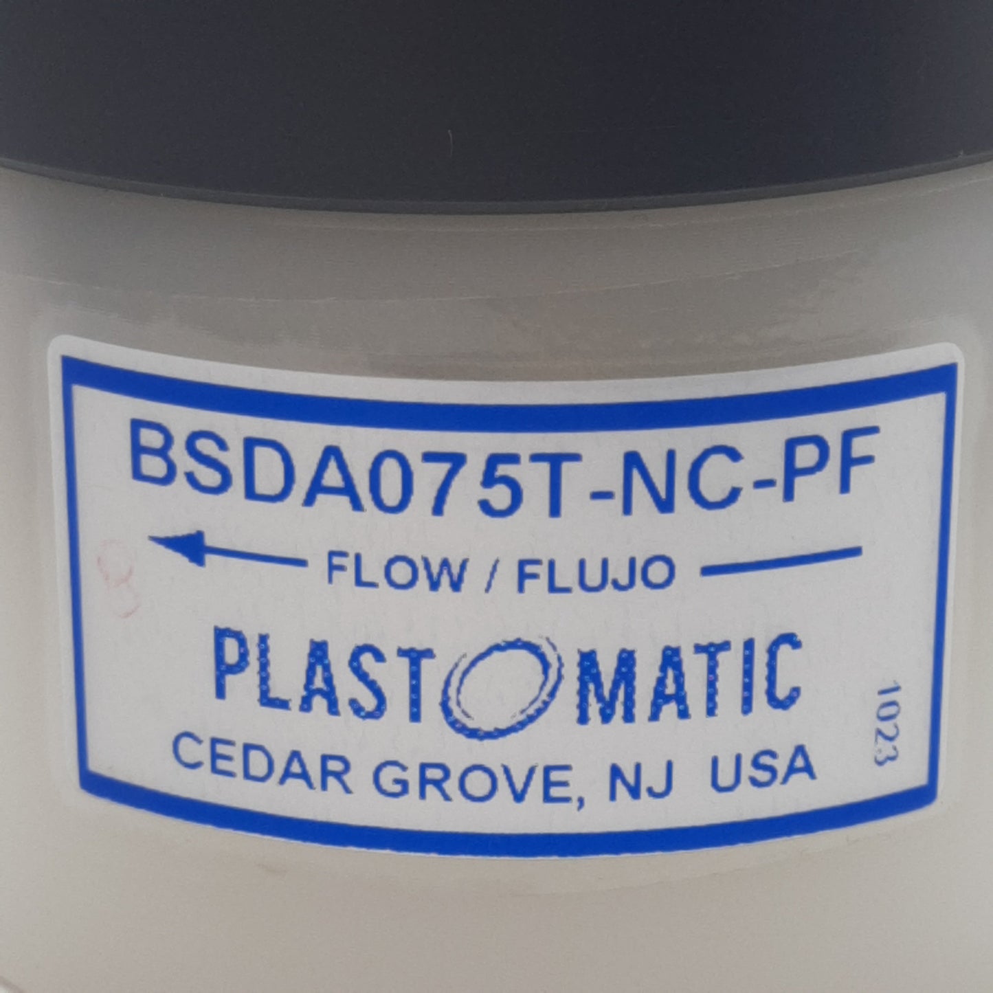 Used Plastomatic BSDA075T-NC-PF Shut-Off Valve, 3/4in x 3/4in NPT, 100psi Max