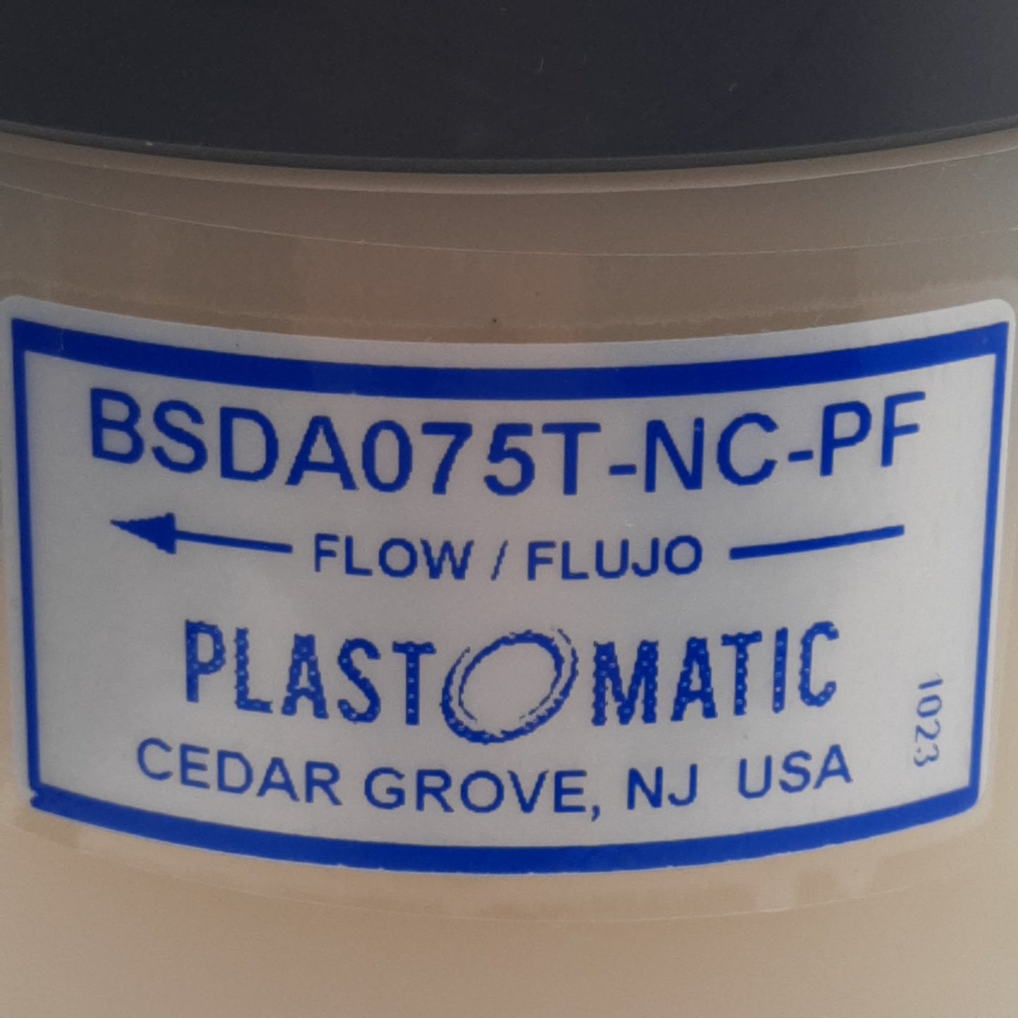 New Plastomatic BSDA075T-NC-PF Shut-Off Valve 3/4in x 3/4in NPT, 100psi Max