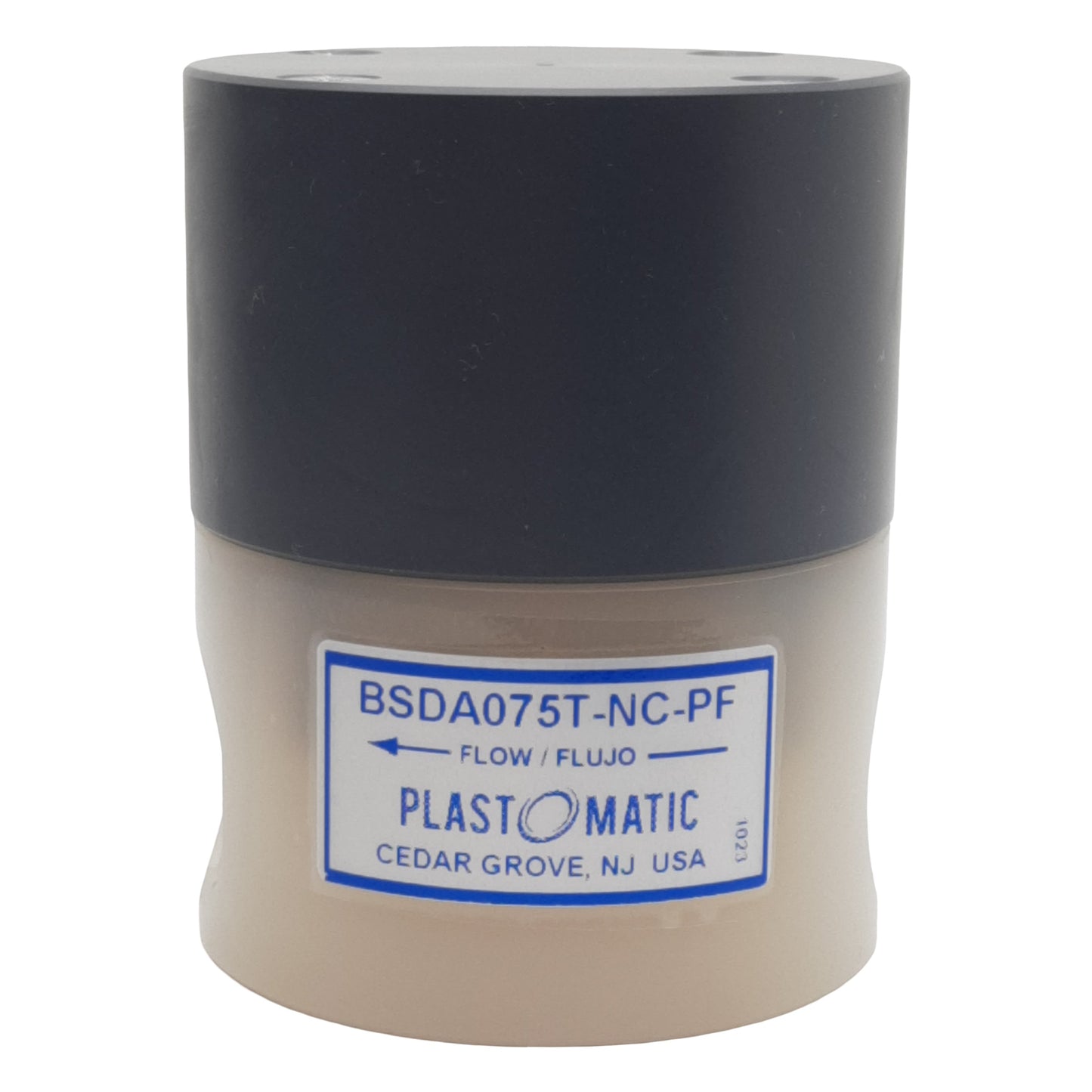New Plastomatic BSDA075T-NC-PF Shut-Off Valve 3/4in x 3/4in NPT, 100psi Max