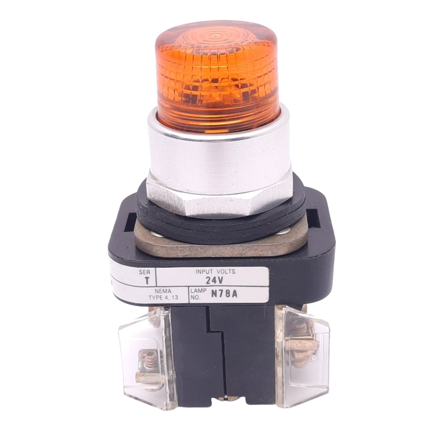 Used Allen Bradley 800T-QTL24A Illuminated Pushbutton, ø30mm, 1NO 1NC, 600V 10A Max