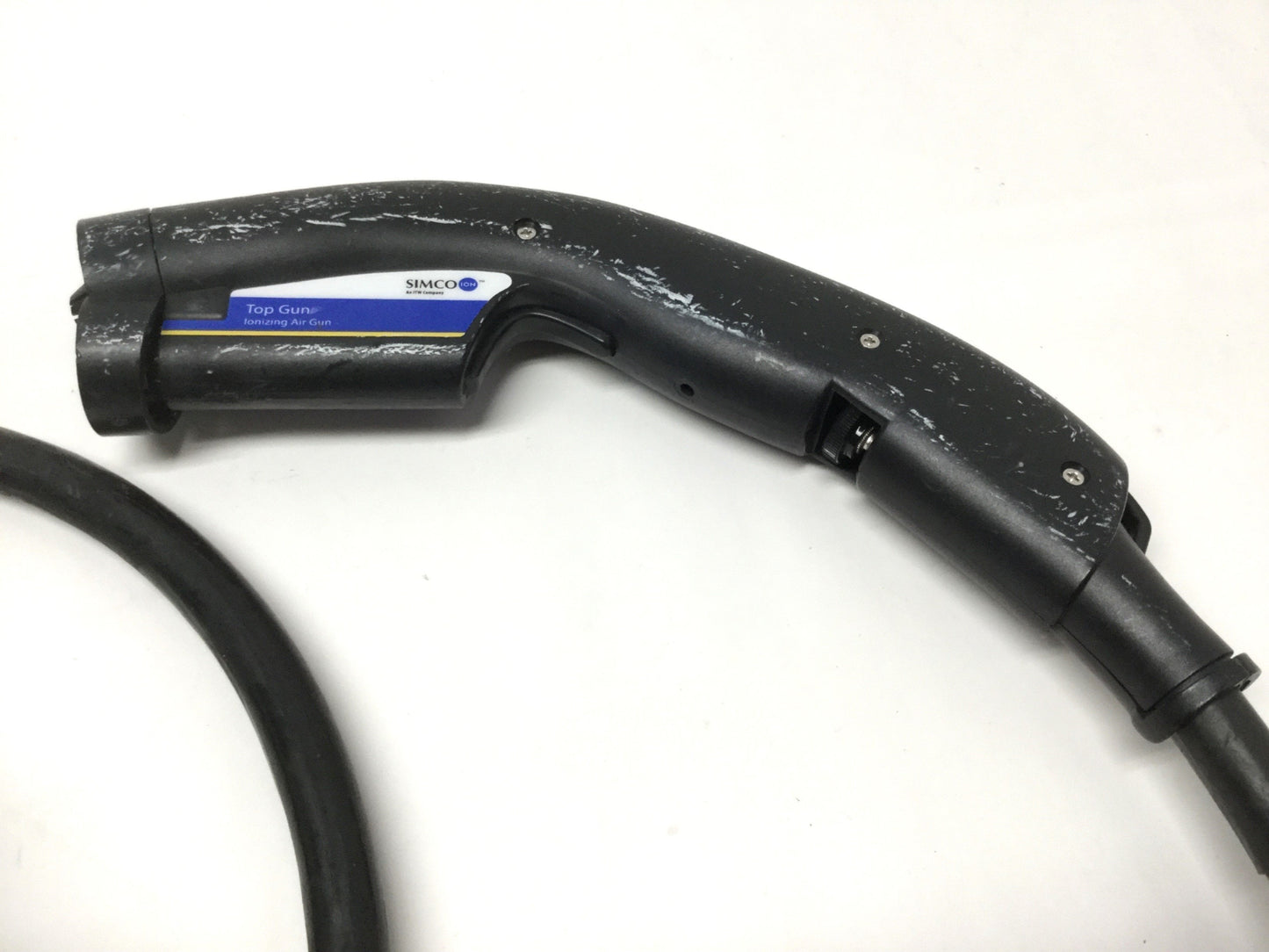 Used Simco Top Gun 3 4005105 Air Ionizer, 120VAC, 100psi, 7ft Cable/Hose, 7.4scfm