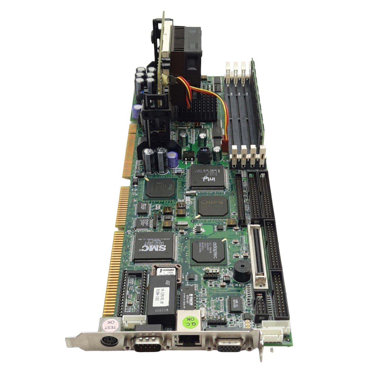 Used Peak 630 4BP00630D1 Computer Motherboard 128MB SDRAM, Intel Pentium III (370CPU)