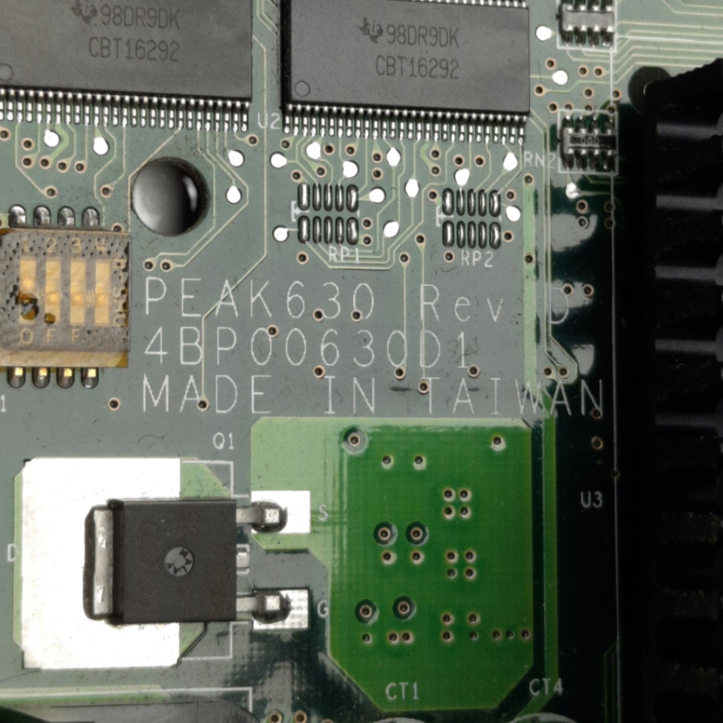 Used Peak 630 4BP00630D1 Computer Motherboard 128MB SDRAM, Intel Pentium III (370CPU)