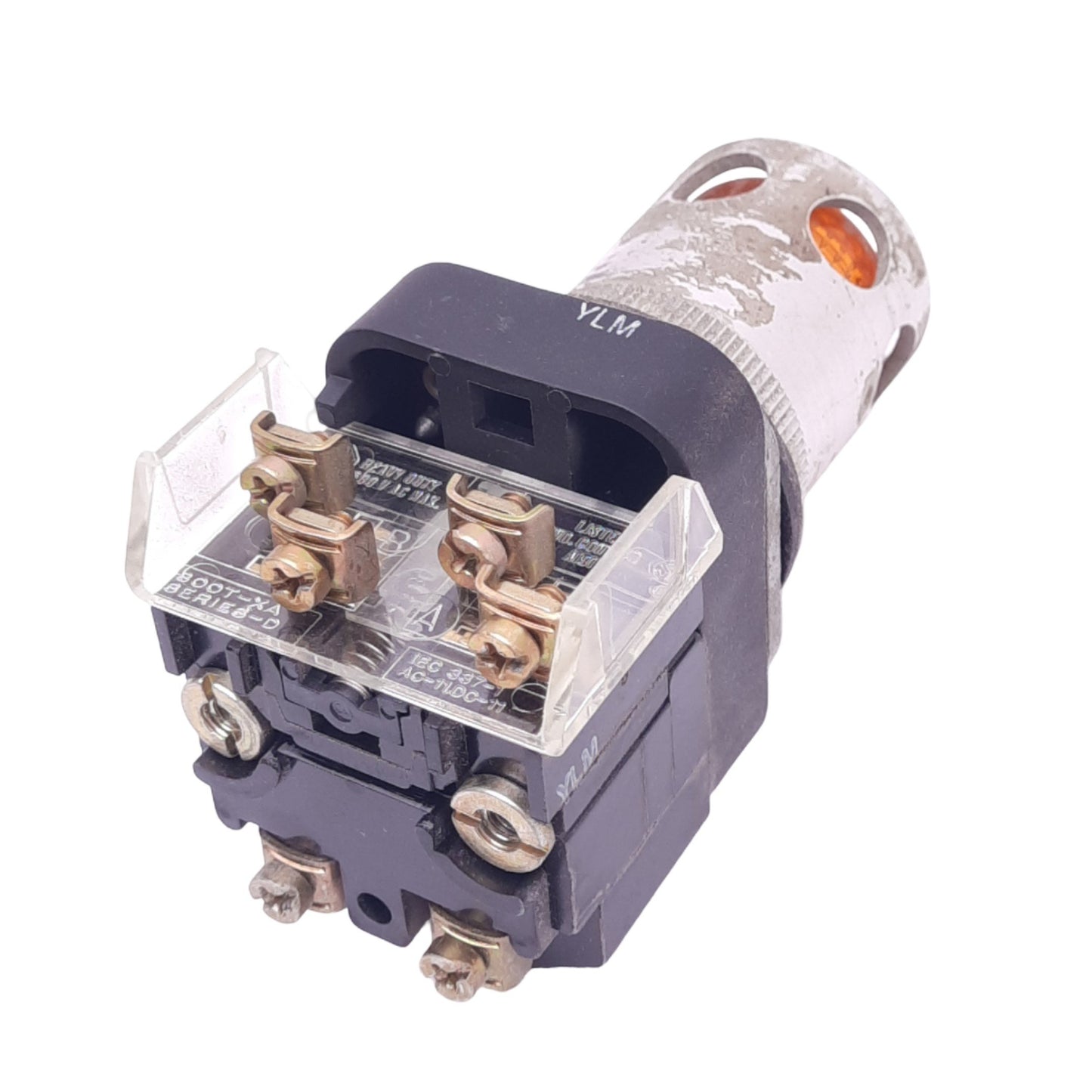 Used Allen Bradley 800T-PA16 Amber Illuminated Pushbutton, ø30mm, 1NO 1NC, 600V 10A