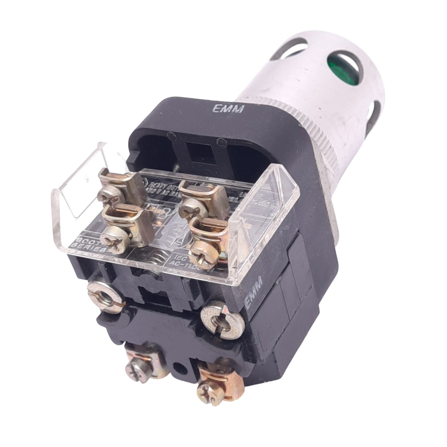 Used Allen Bradley 800T-PA16 Green Illuminated Pushbutton, ø30mm, 1NO 1NC, 600VAC 10A