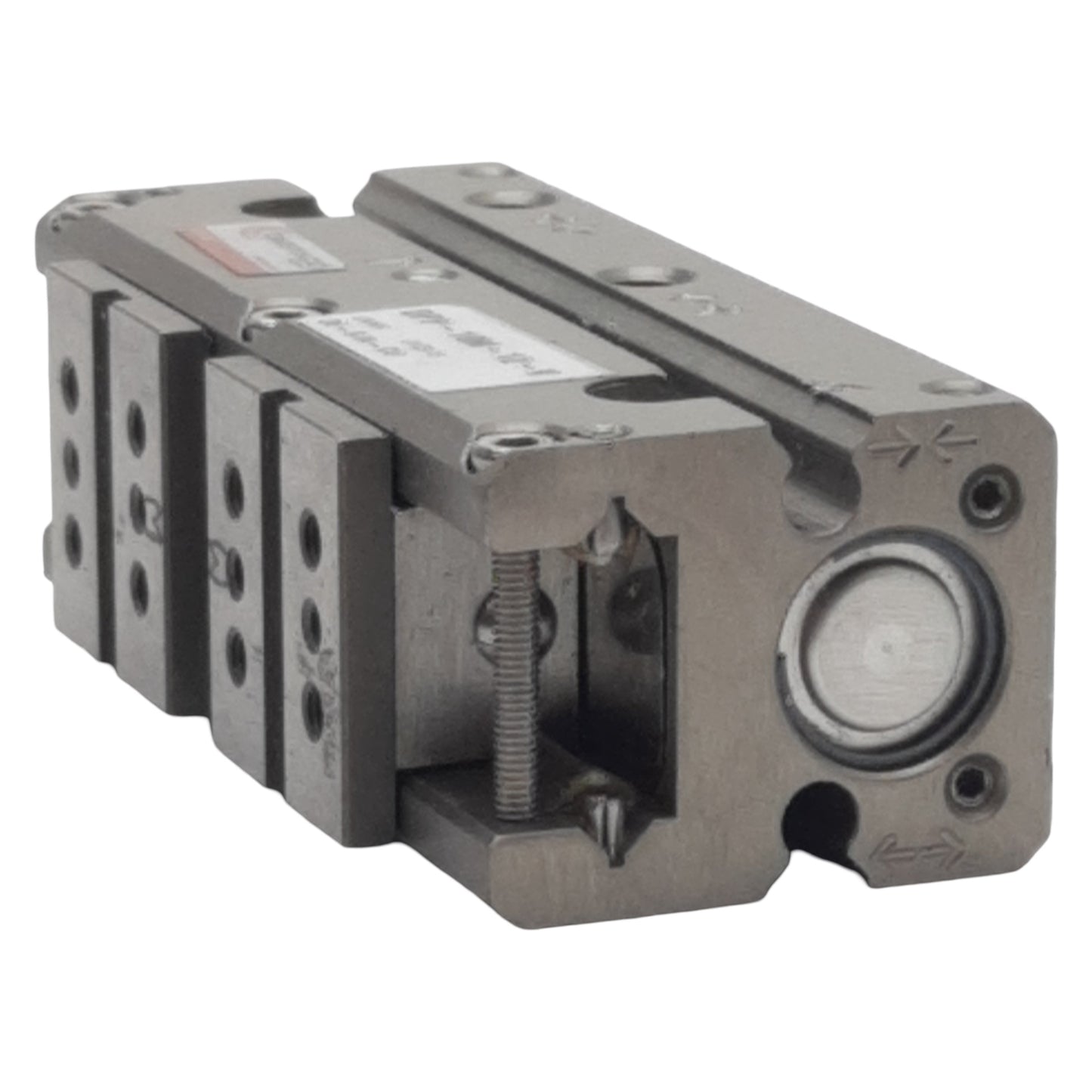 Used Destaco DPP-10M-12-V Parallel Gripper ø0.406in Bore, 0.5in Stroke, 27lbf, 100psi