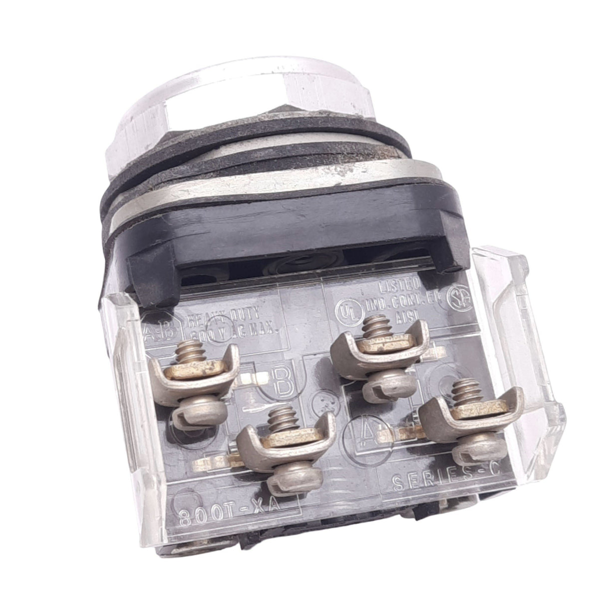Used Allen Bradley 800T-A2 Momentary Push Button Switch, ø30mm, 1NO 1NC, 600V 10A Max