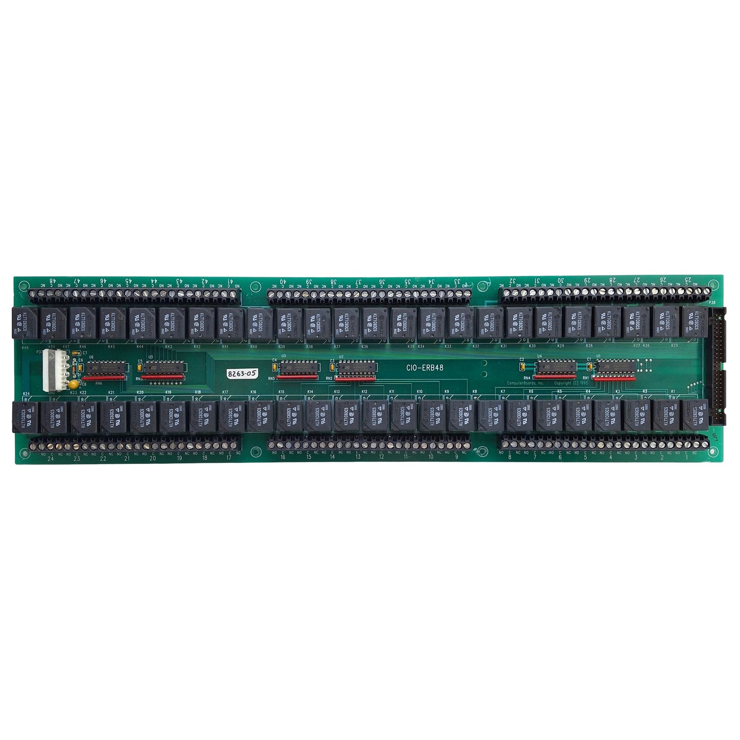 Used Measurement Computing CIO-ERB48 Relay Board, 48x SPDT Form C Relays, 5VDC
