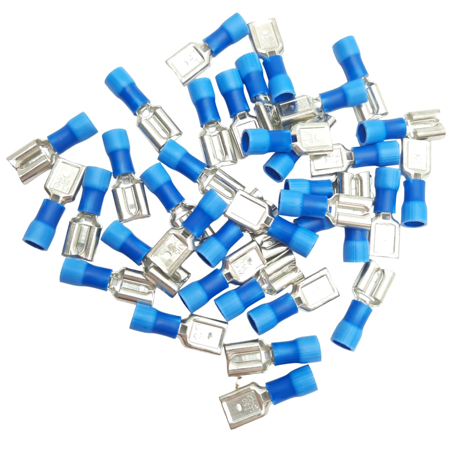 New Lot of 30 Panduit DV14-250B-C Female Disconnect Vinyl, 14-16AWG, 6.3x0.8mm