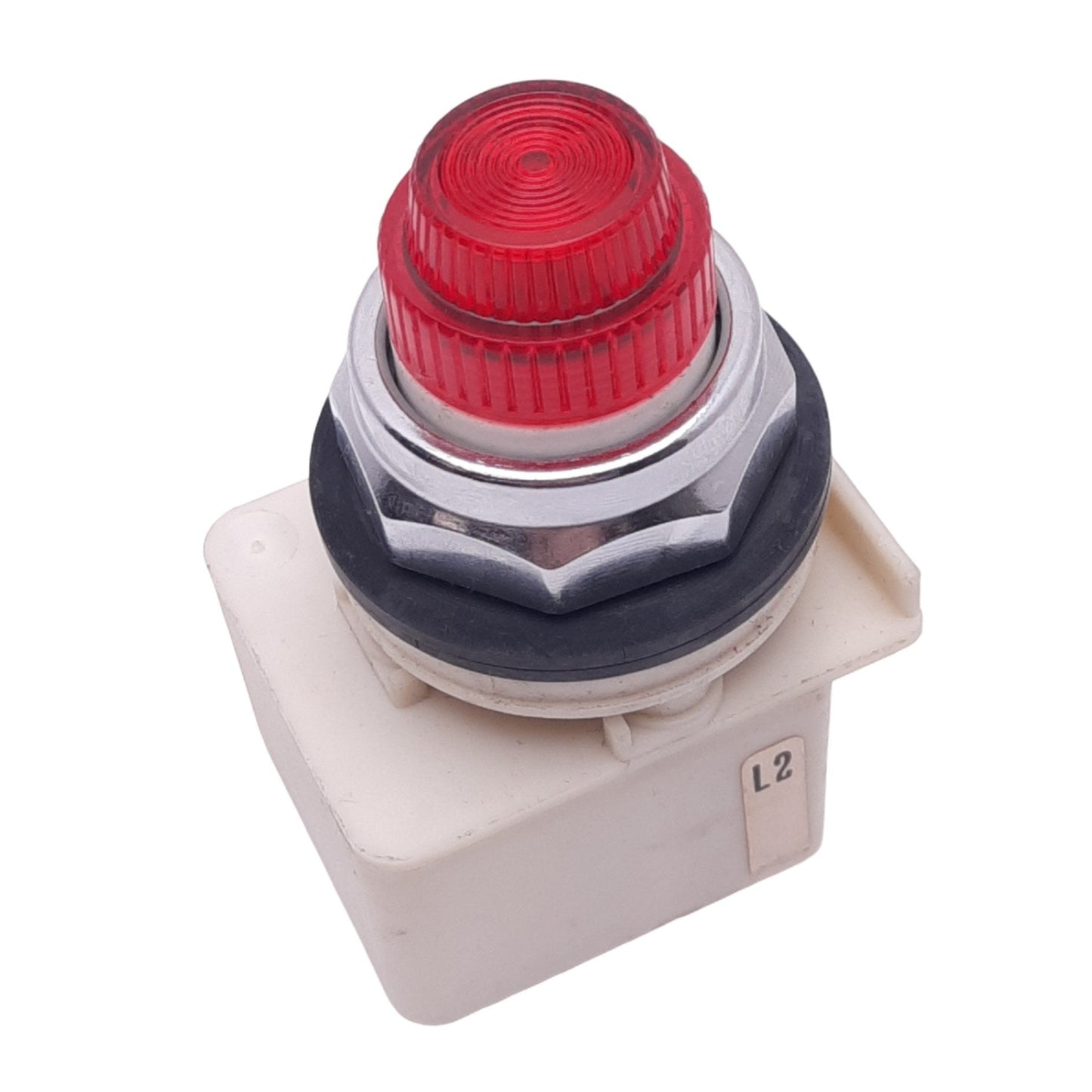 Used Square D 9001KM38LR Red Illuminated Push Button Switch, ø30mm, 120VAC/DC Lamp