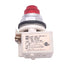 Used Square D 9001KM38LR Red Illuminated Push Button Switch, ø30mm, 120VAC/DC Lamp