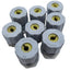 Used Lot of 8 Hubbell HJ1006GPK25 783585022987 Mini Nylon Cord Connector Hub 3/8" NPT