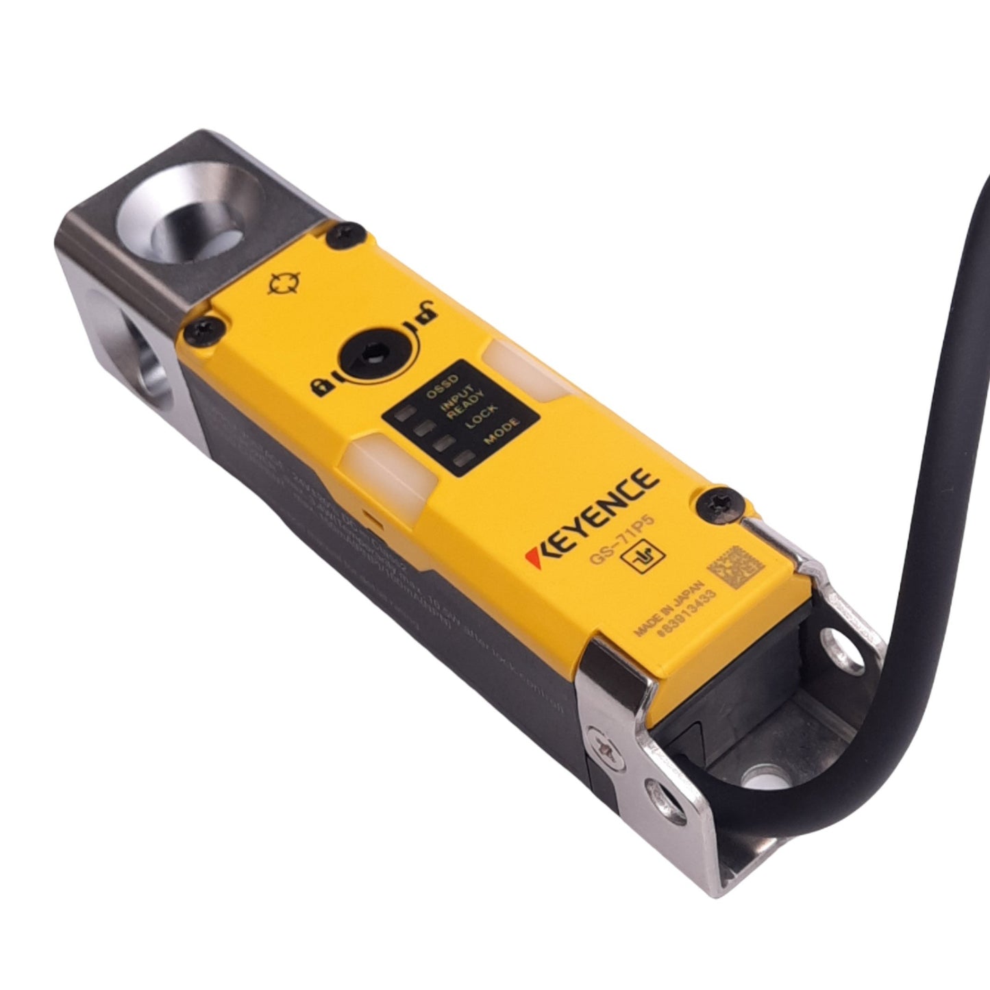 New Keyence GS-71P5 Safety Interlock Switch, PNP Out 150mA, 2000N, 24VDC, 5m Cable