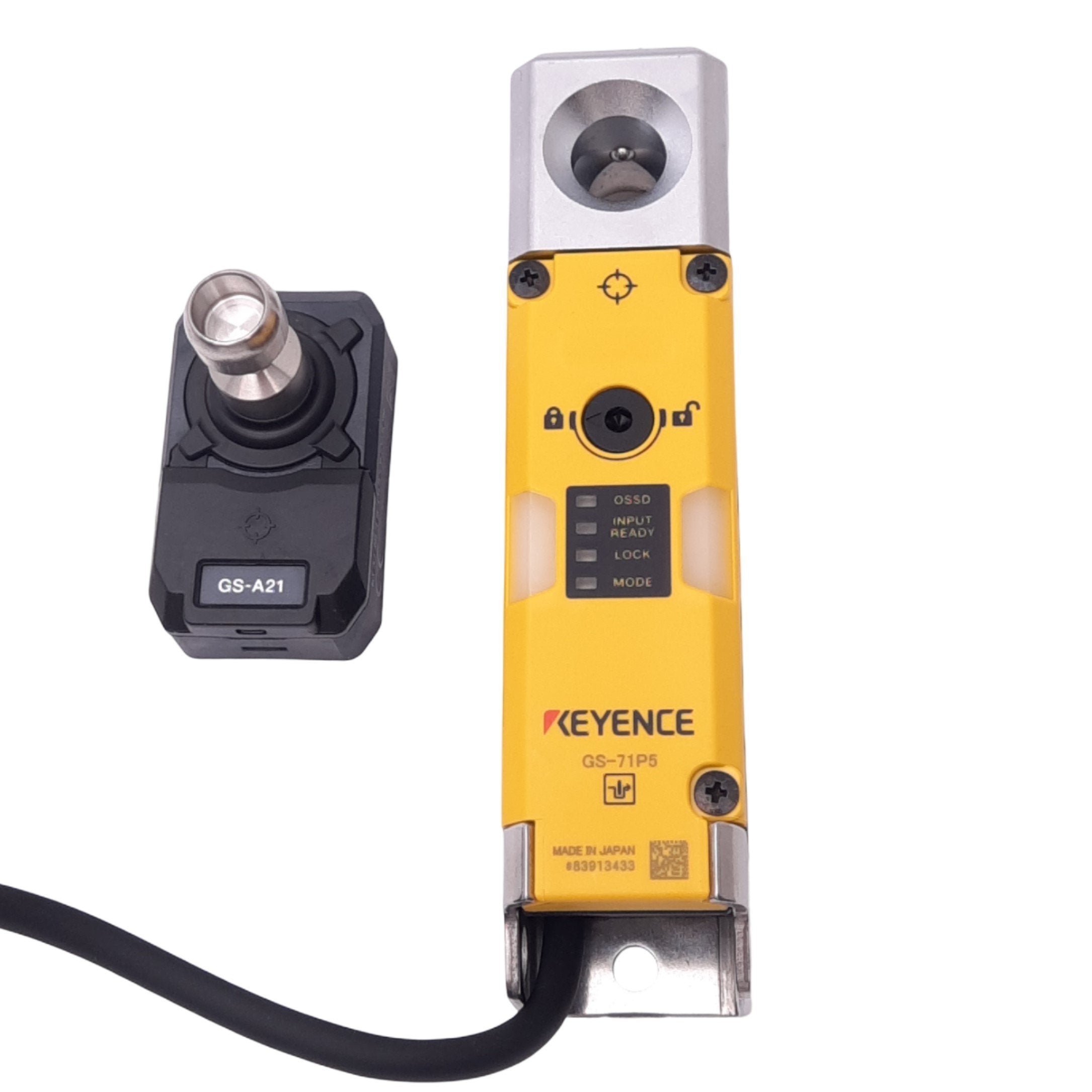 Keyence GS-71P5 Safety Interlock Switch, PNP Out 150mA, 2000N, 24VDC ...