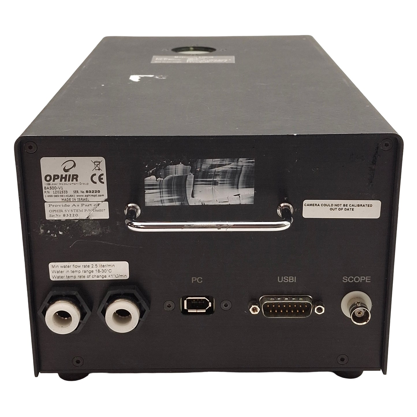 Used Ophir 1Z02533 BA500-V1 Industrial Laser Beam Analyzer, Firewire, BNC, DB25