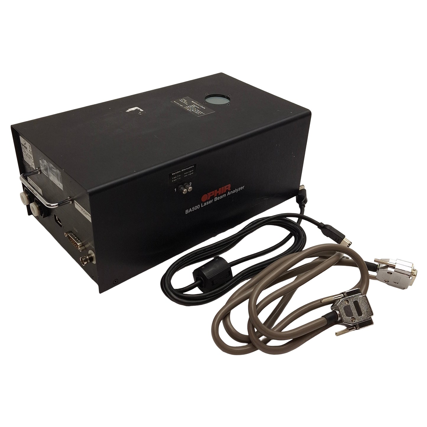 Used Ophir 1Z02533 BA500-V1 Industrial Laser Beam Analyzer, Firewire, BNC, DB25