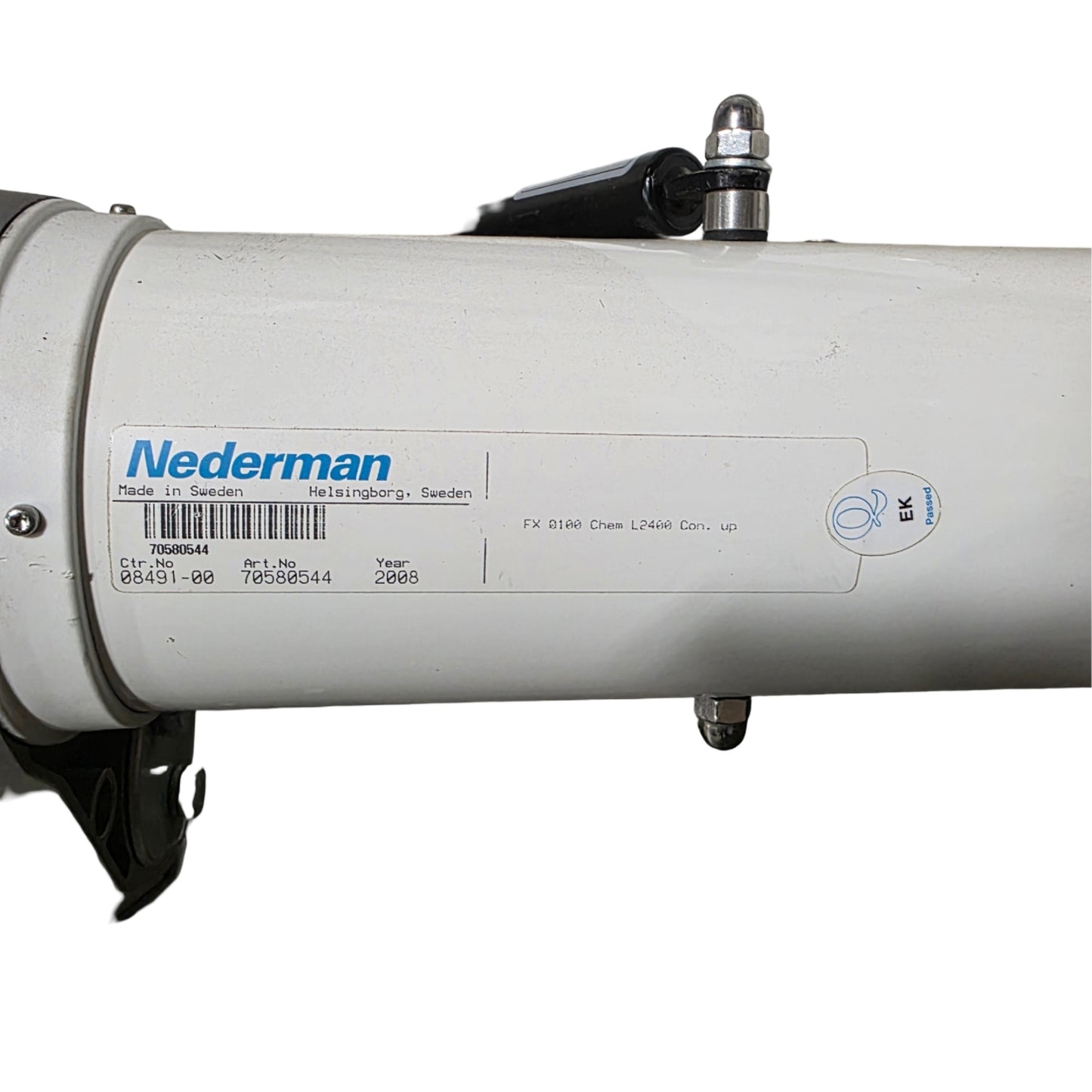 Used Nederman 70580544 FX 100 Chem Chemical Resistant Extractor Arm Upward Connection
