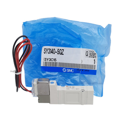 New SMC SY3140-5GZ Solenoid Valve, 5-Port 2-Position, 0.7MPa, 24VDC Coil