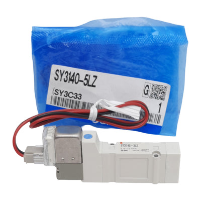 New  SMC SY3140-5LZ Solenoid Valve, 5-Port 2-Position, 0.15-0.7MPa, 24VDC Coil