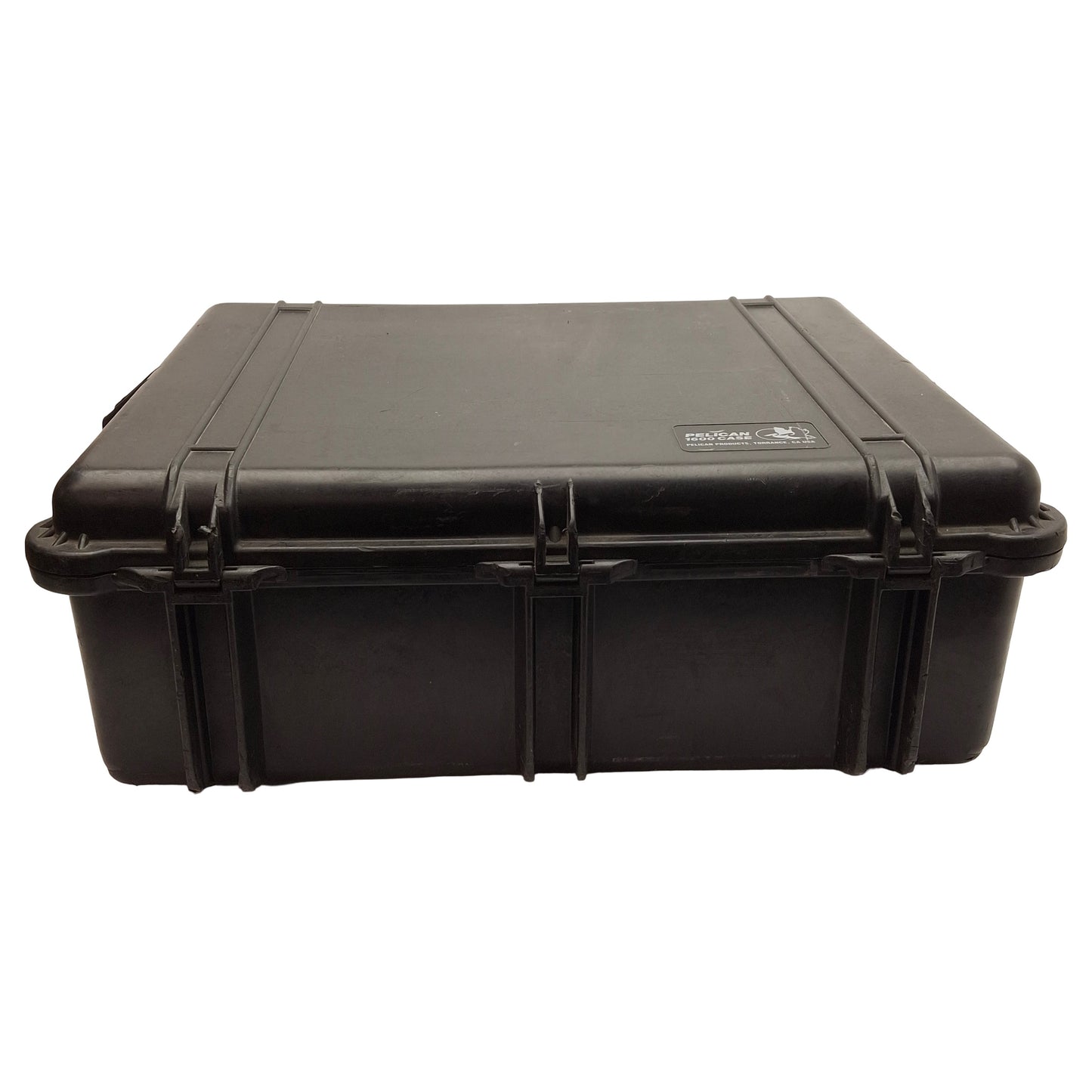 Used Pelican 1600 Protector Case, Black, 21.51 x 16.54 x 7.99in Interior *No Foam*
