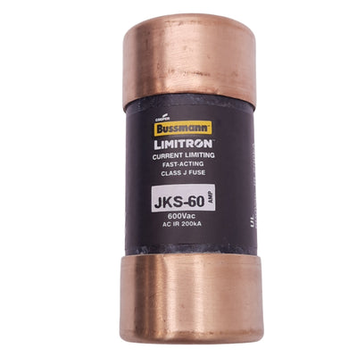 Used Eaton Bussmann JKS-60 LIMITRON Fast Acting Fuse, 60A, 600VAC Max, Class J
