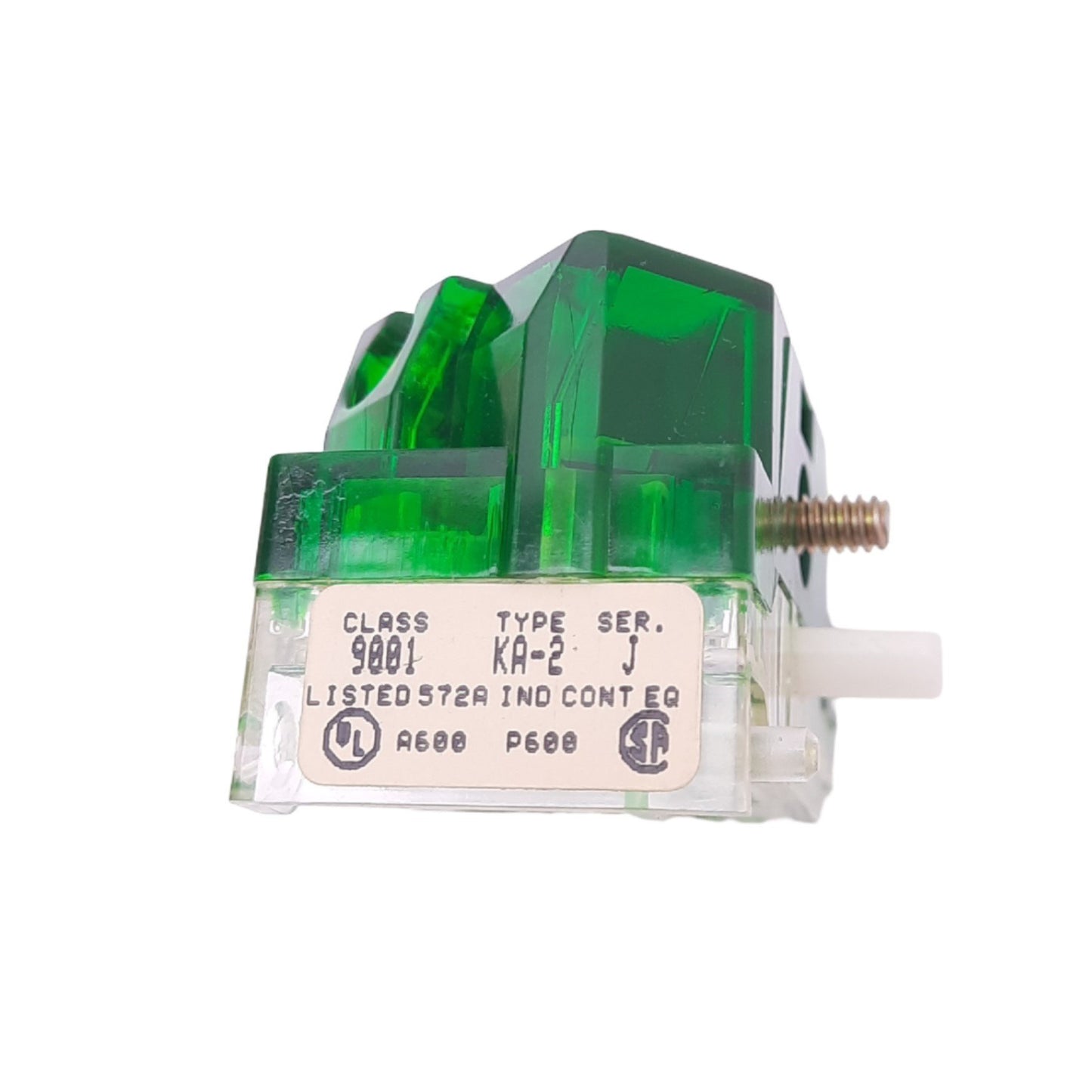 New Square D 9001KA2 Contact Block for 30mm Button, 1 Normally Open, 600V 10A Max