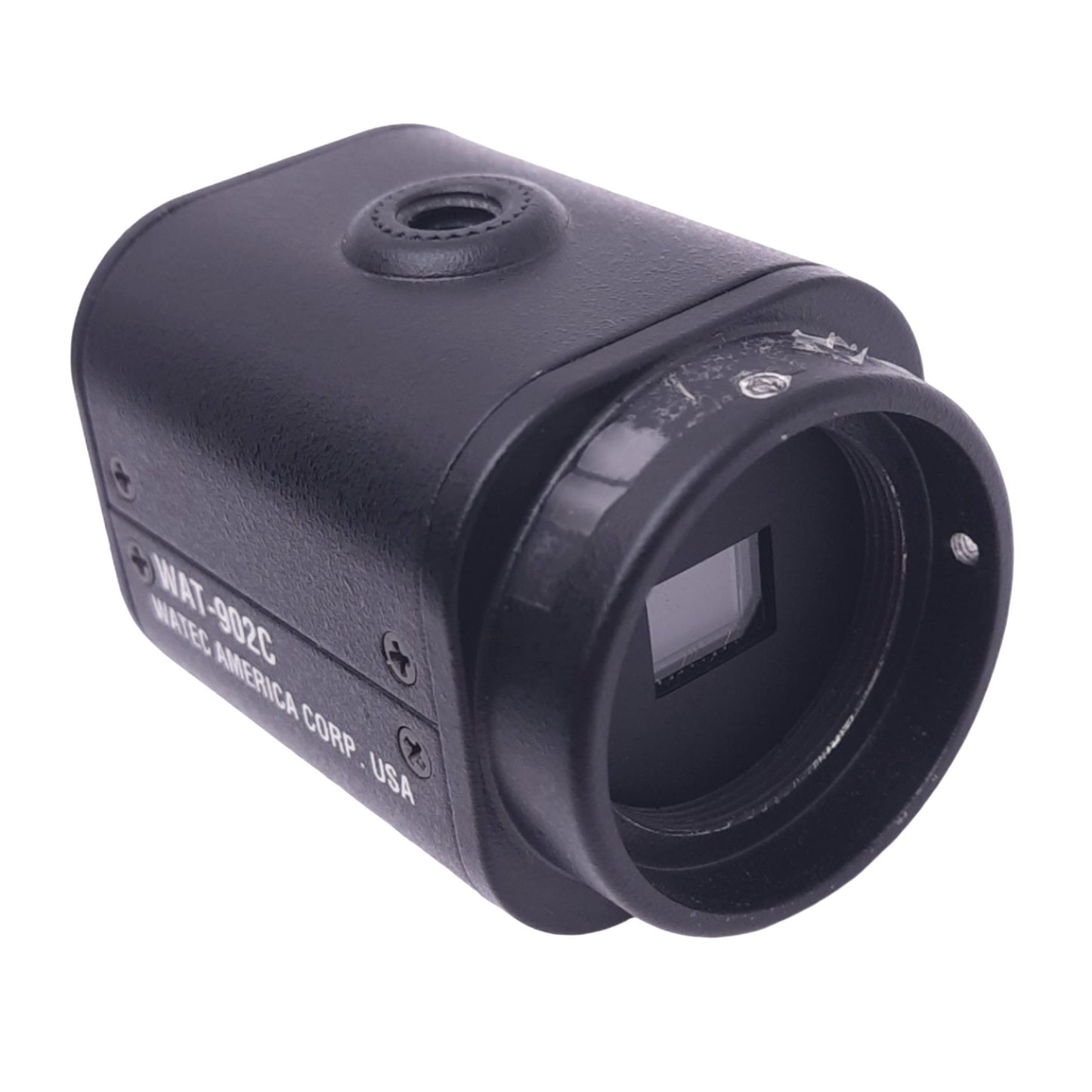 Used Watec WAT-902C CCTV Box Camera, 1/2in CCD, 570 Lines, BNC Out, 12VDC, C-Mount