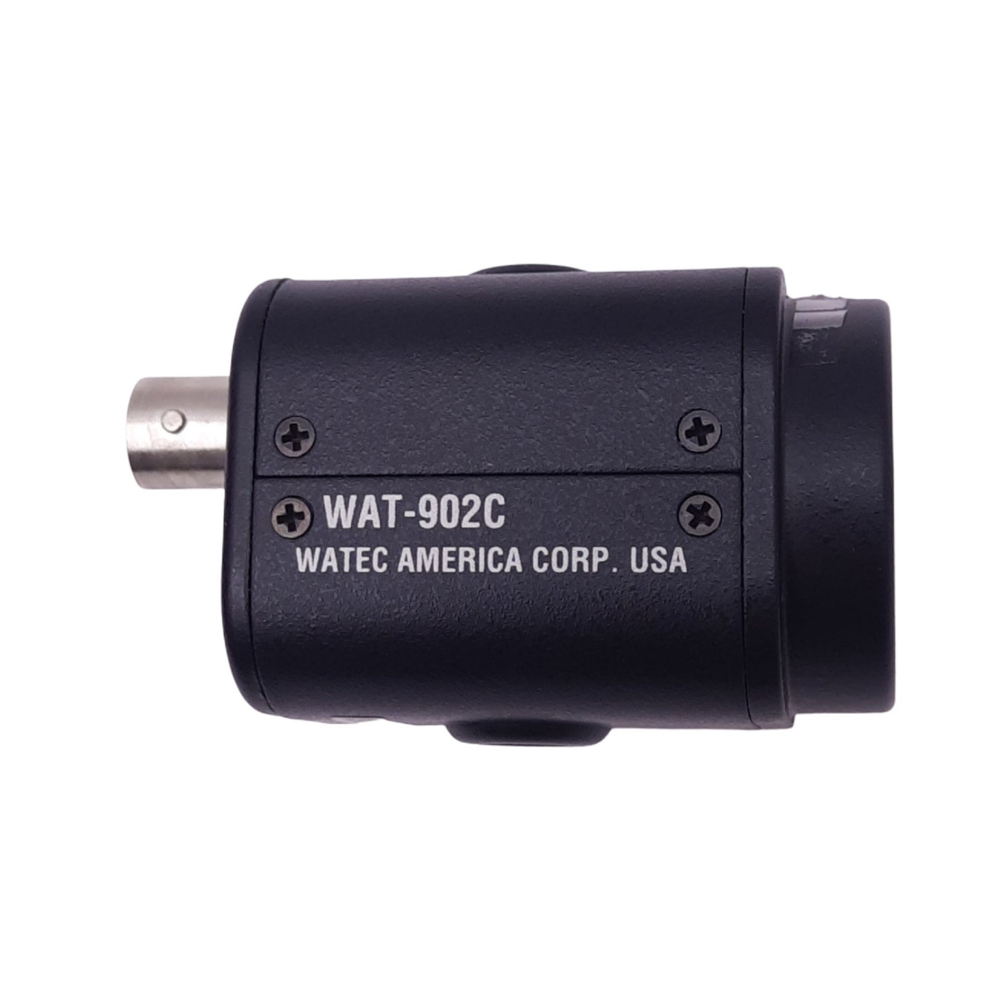 Used Watec WAT-902C CCTV Box Camera, 1/2in CCD, 570 Lines, BNC Out, 12VDC, C-Mount