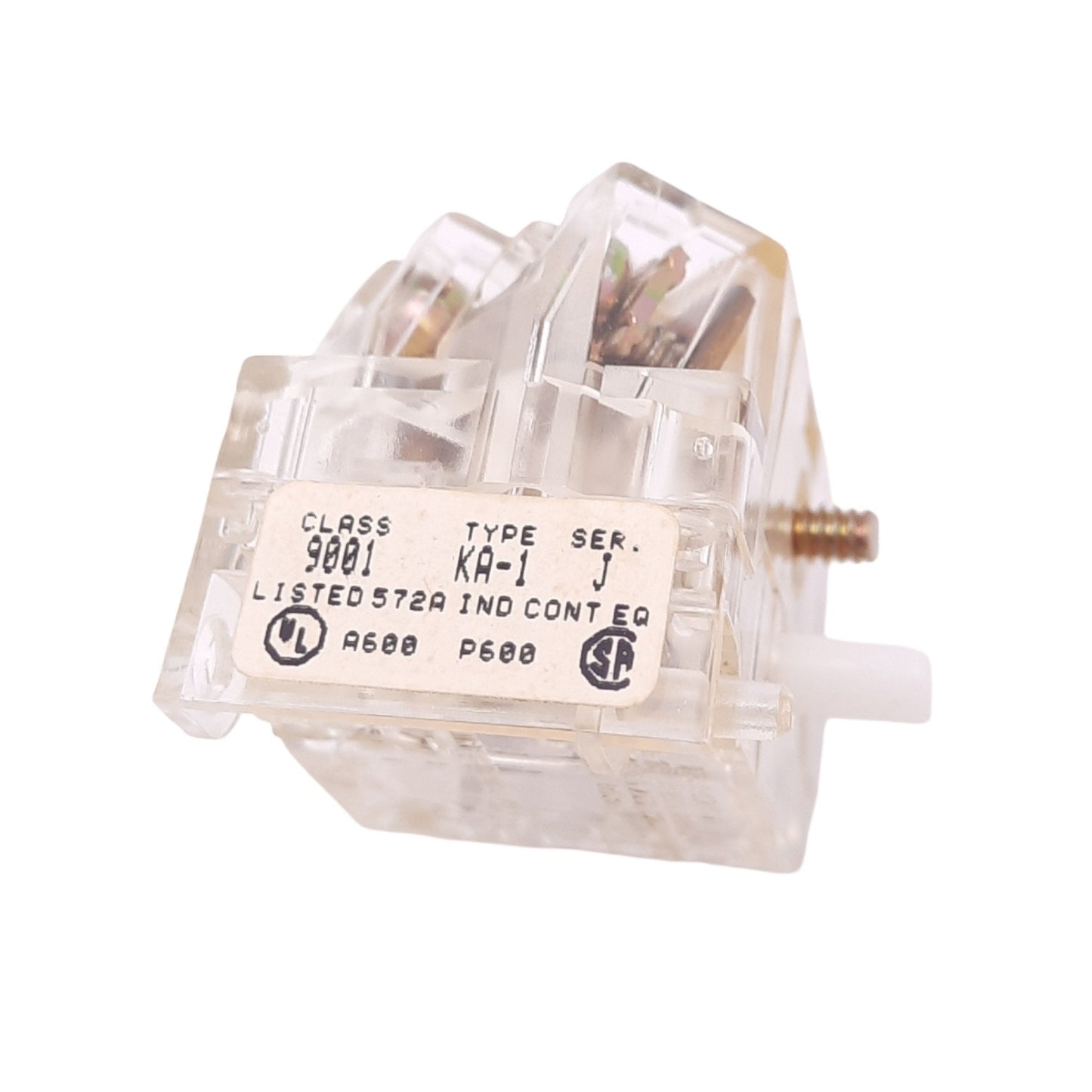 New Square D 9001KA1 Contact Block for 30mm Button, 1N.O. + 1N.C., 600V 10A Max