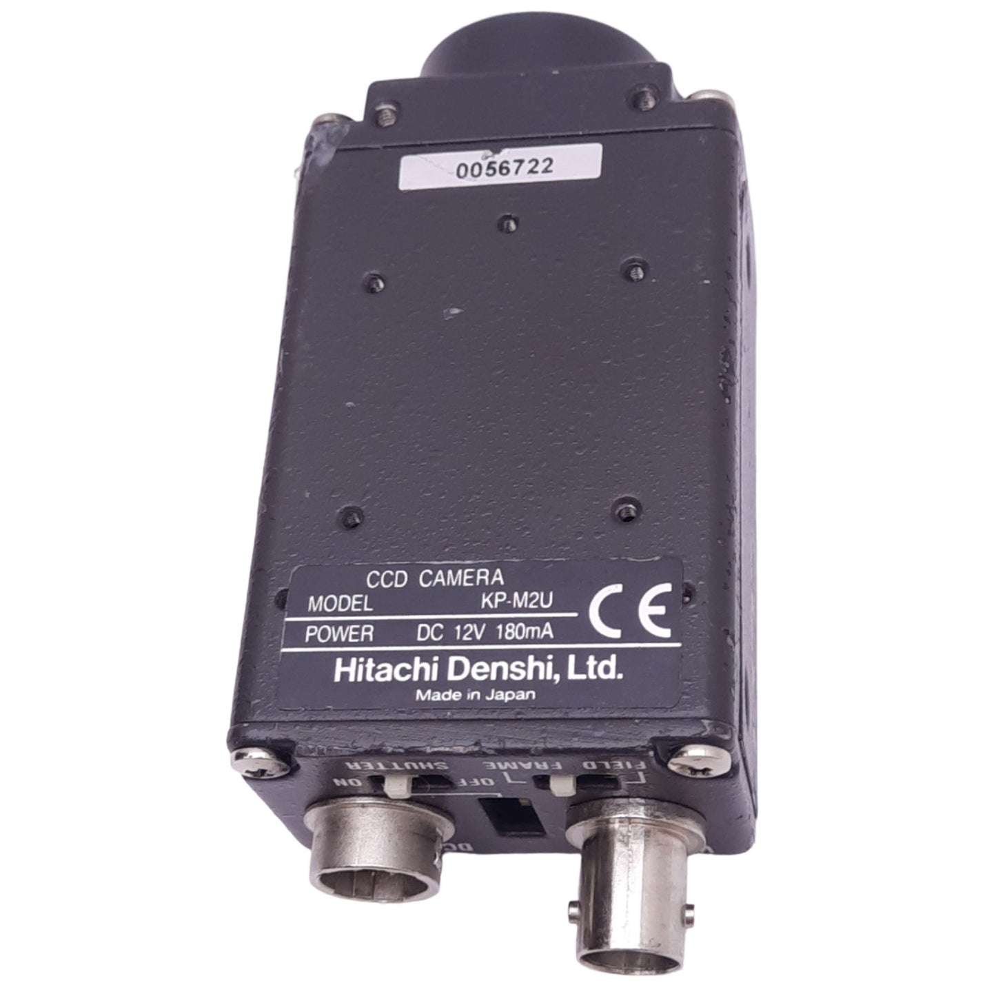 Used Hitachi KP-M2U CCD Camera, 1/2in CCD, 570 Lines, BNC Out, 12VDC, C-Mount