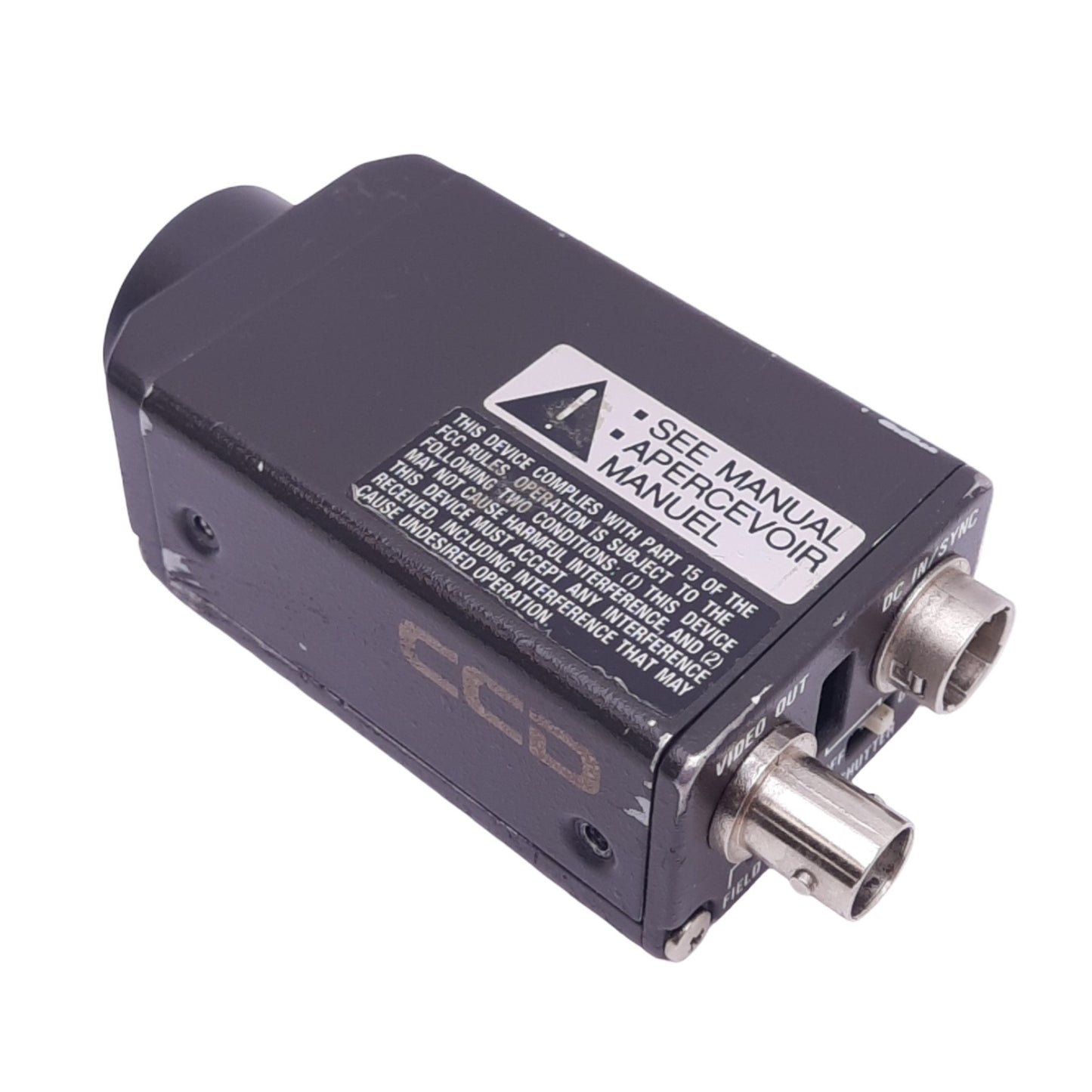 Used Hitachi KP-M2U CCD Camera, 1/2in CCD, 570 Lines, BNC Out, 12VDC, C-Mount