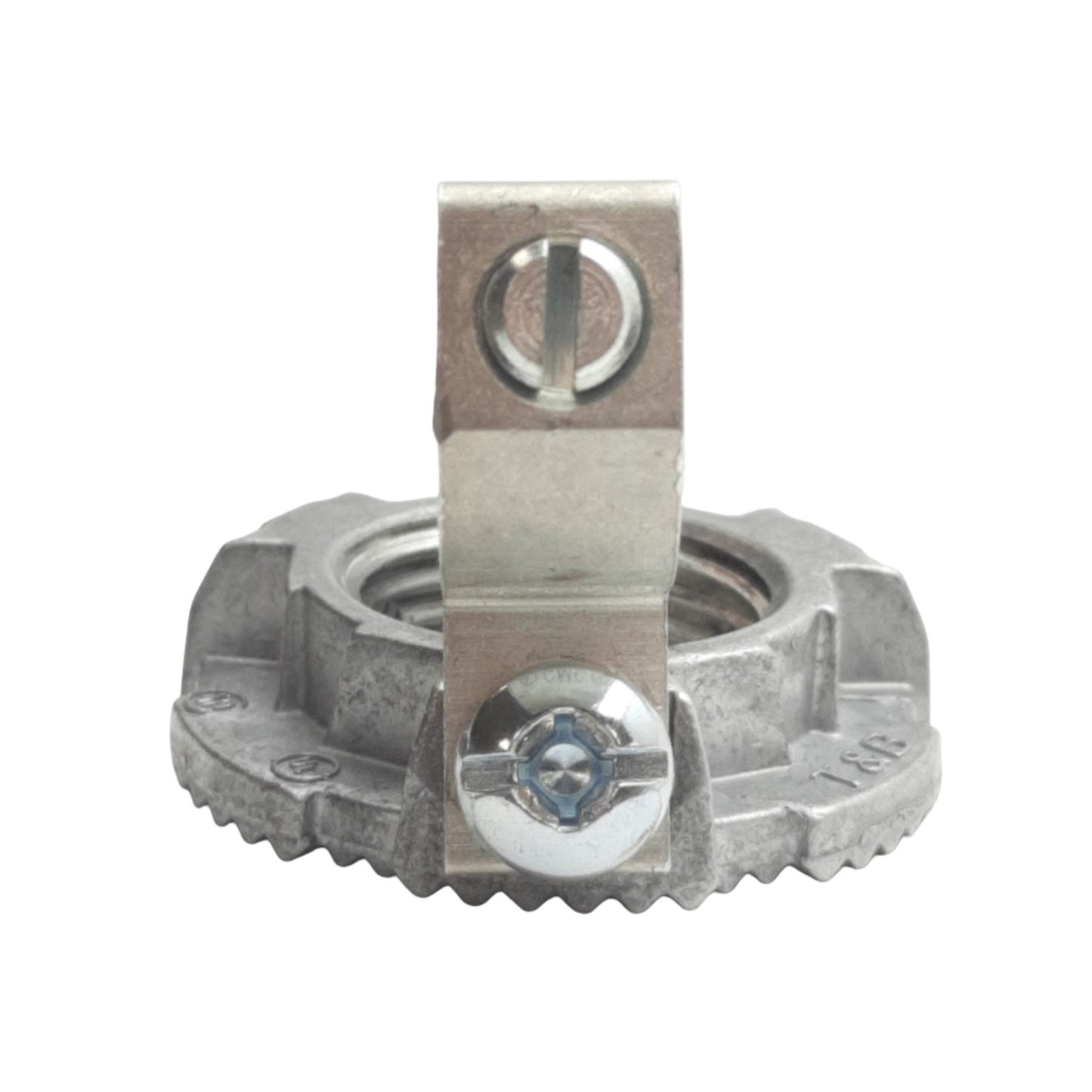 Used Lot of 2 Thomas & Betts L050GRL Grounding Locknut #10, 1/2 Trade Size, ø1-1/2in