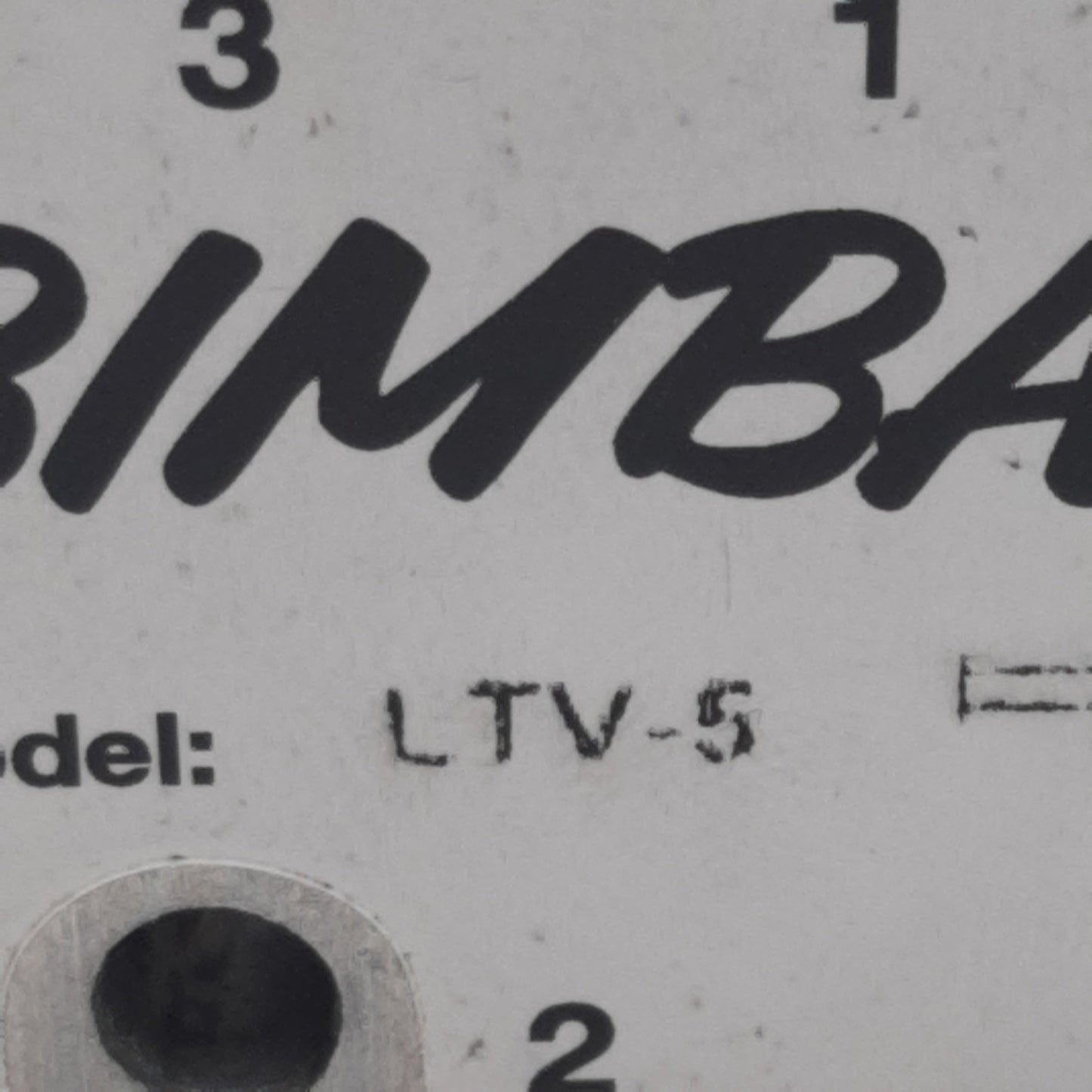 Used Bimba LTV-5 Air Control Valve, 5/2-Way, 1/8in NPT, 0.24Cv, 25-125psi