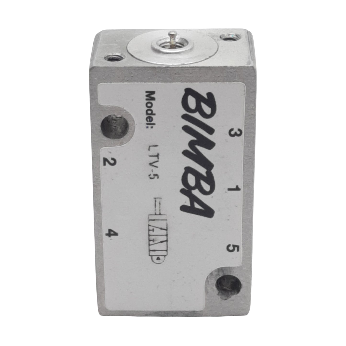 Used Bimba LTV-5 Air Control Valve, 5/2-Way, 1/8in NPT, 0.24Cv, 25-125psi