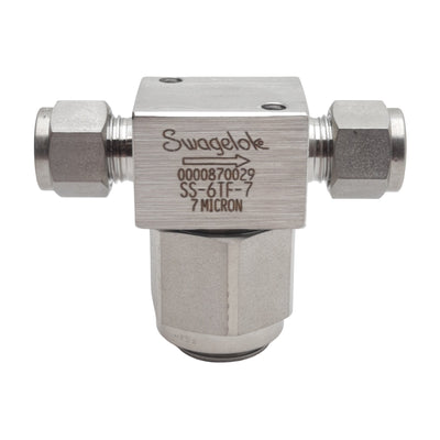 New Swagelok SS-6TF-7 Particulate Filter Tee Fitting, ø3/8in x ø3/8in Tube, 7µm