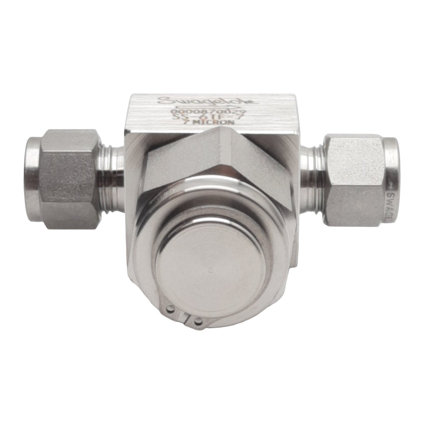 New Swagelok SS-6TF-7 Particulate Filter Tee Fitting, ø3/8in x ø3/8in Tube, 7µm