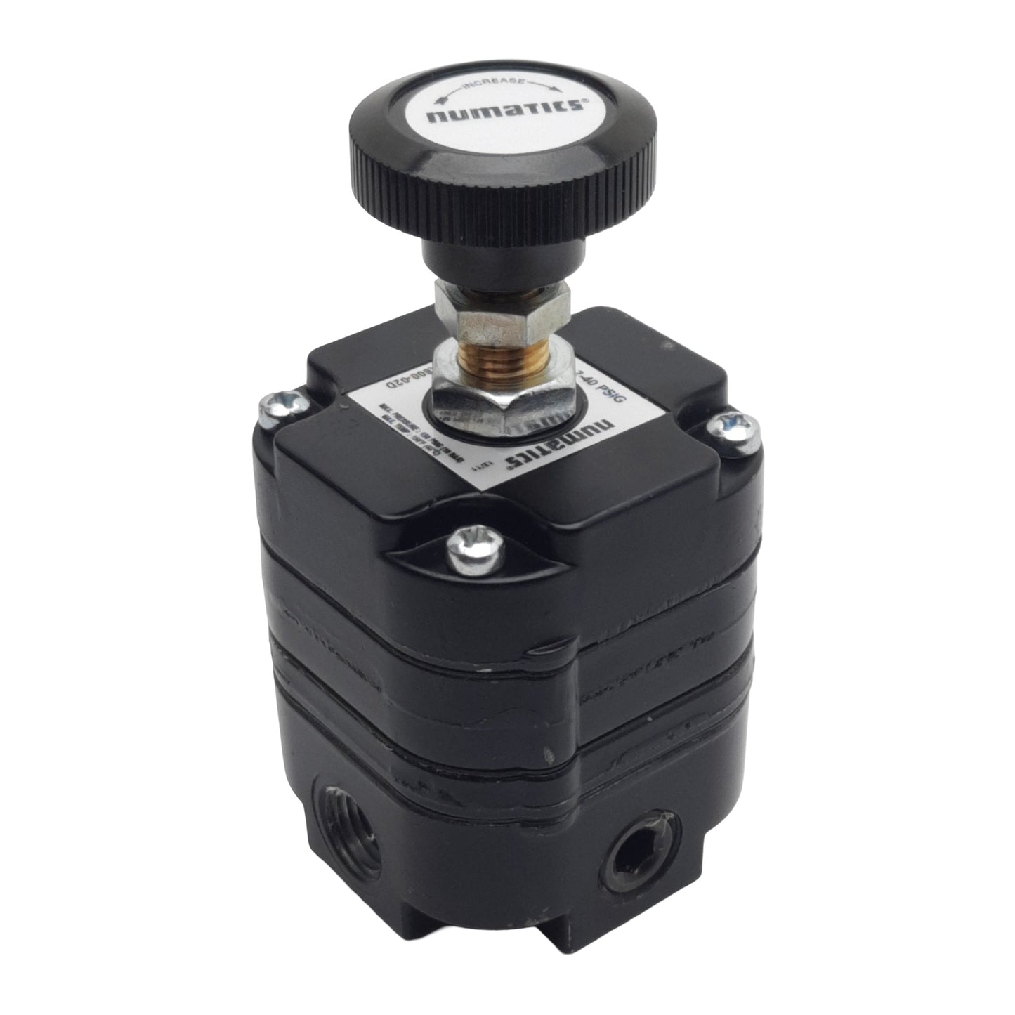 Used Numatics MR800-02D Pneumatic Regulator, 1/4in NPT, 2-40psig, 14scfm