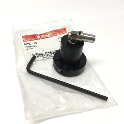 Used Ace Glass 8126-19 Swivel Coupling for Ø19mm Stir Stick, Ø3/8" Motor Shaft