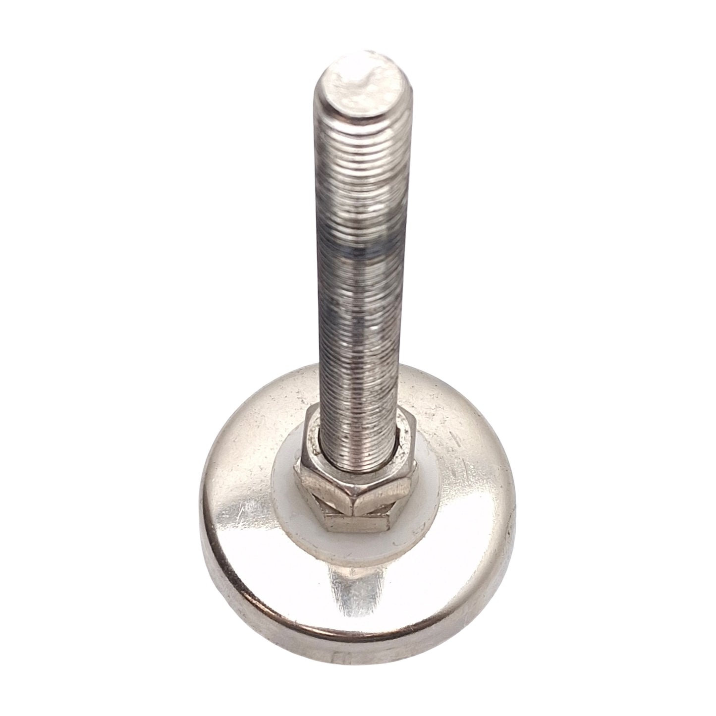 Used Lot of 4 Padded Machine Leveling Feet, 5/8"-11 Thread, 5.5" Stem, 2-13/16" Base