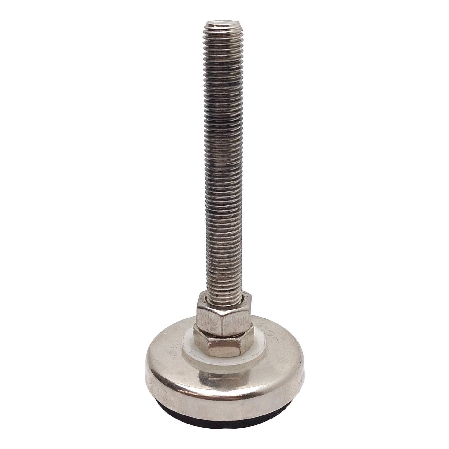 Used Lot of 4 Padded Machine Leveling Feet, 5/8"-11 Thread, 5.5" Stem, 2-13/16" Base