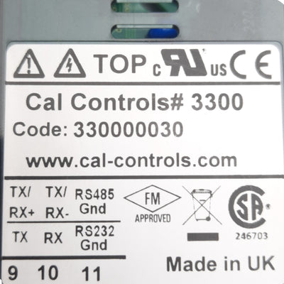 Used CAL Controls 330000030 Temperature Controller PID, 1/32 DIN, TC, RTP, 12-24V