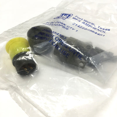 New Amphenol PT06A-12-3P(SR) MIL Spec Circular Connector Bayonet Plug, 3-Pos, 23A