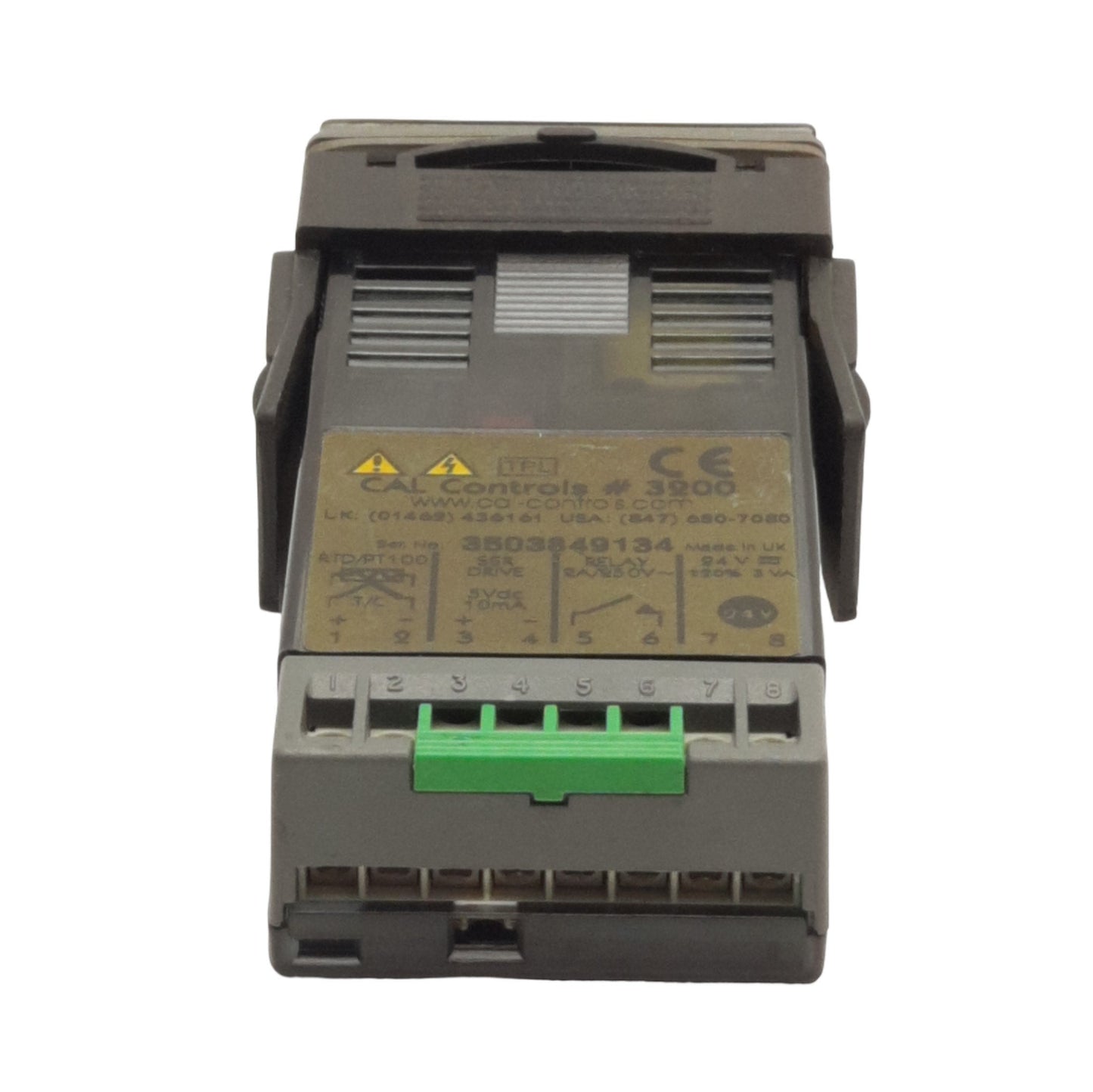 Used CAL Controls 320050 3200 Temperature Controller PID 1/32 DIN, TC/RTD, 24V AC/DC