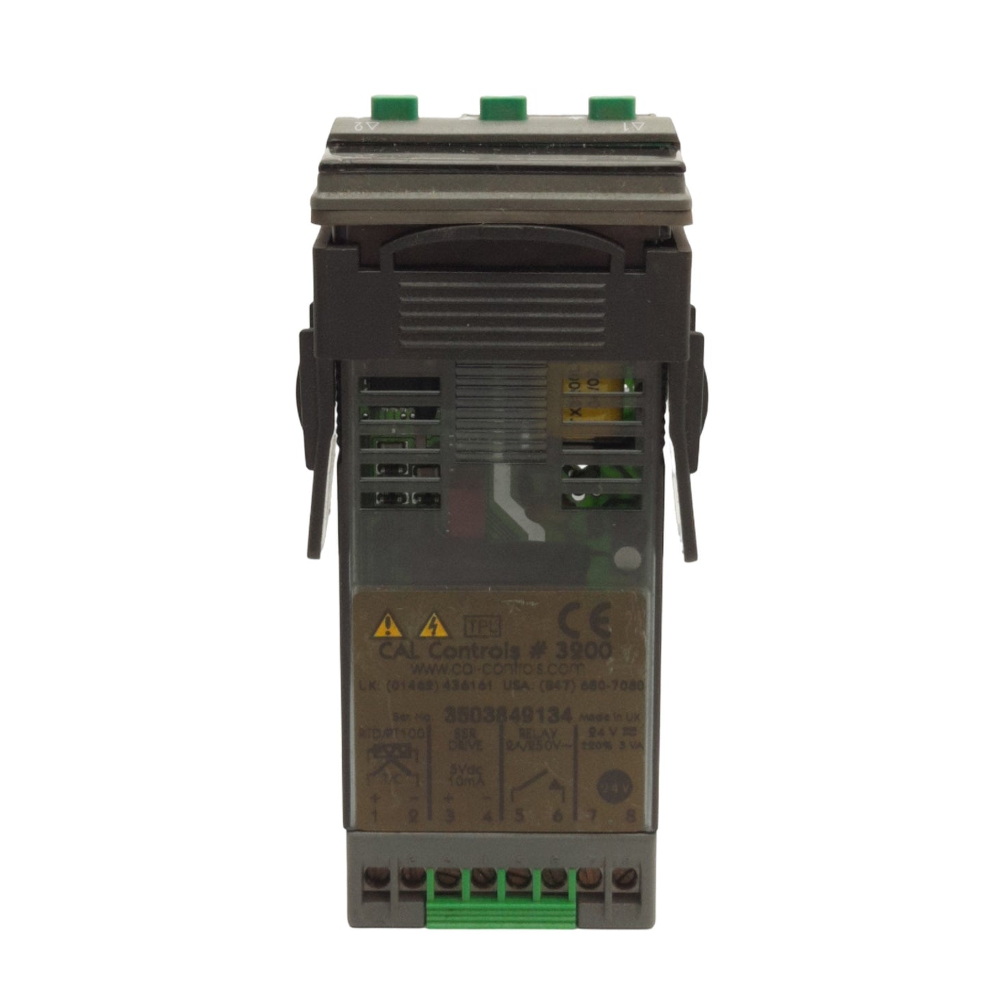 Used CAL Controls 320050 3200 Temperature Controller PID 1/32 DIN, TC/RTD, 24V AC/DC