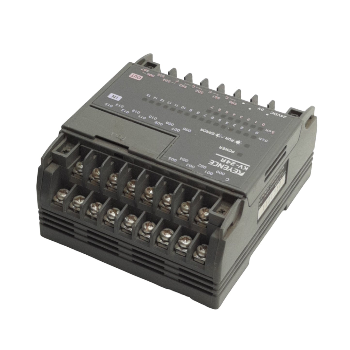 Used Keyence KV-24R PLC Base Unit 16-Inputs, 8 Relay Outputs, 250VAC/30VDC Contact