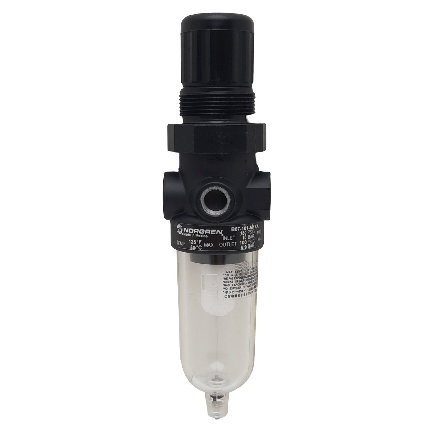 New Norgren B07-101-M1KA Filter Regulator, 0.3-7bar, 5µm Filtration, 1/8in PTF
