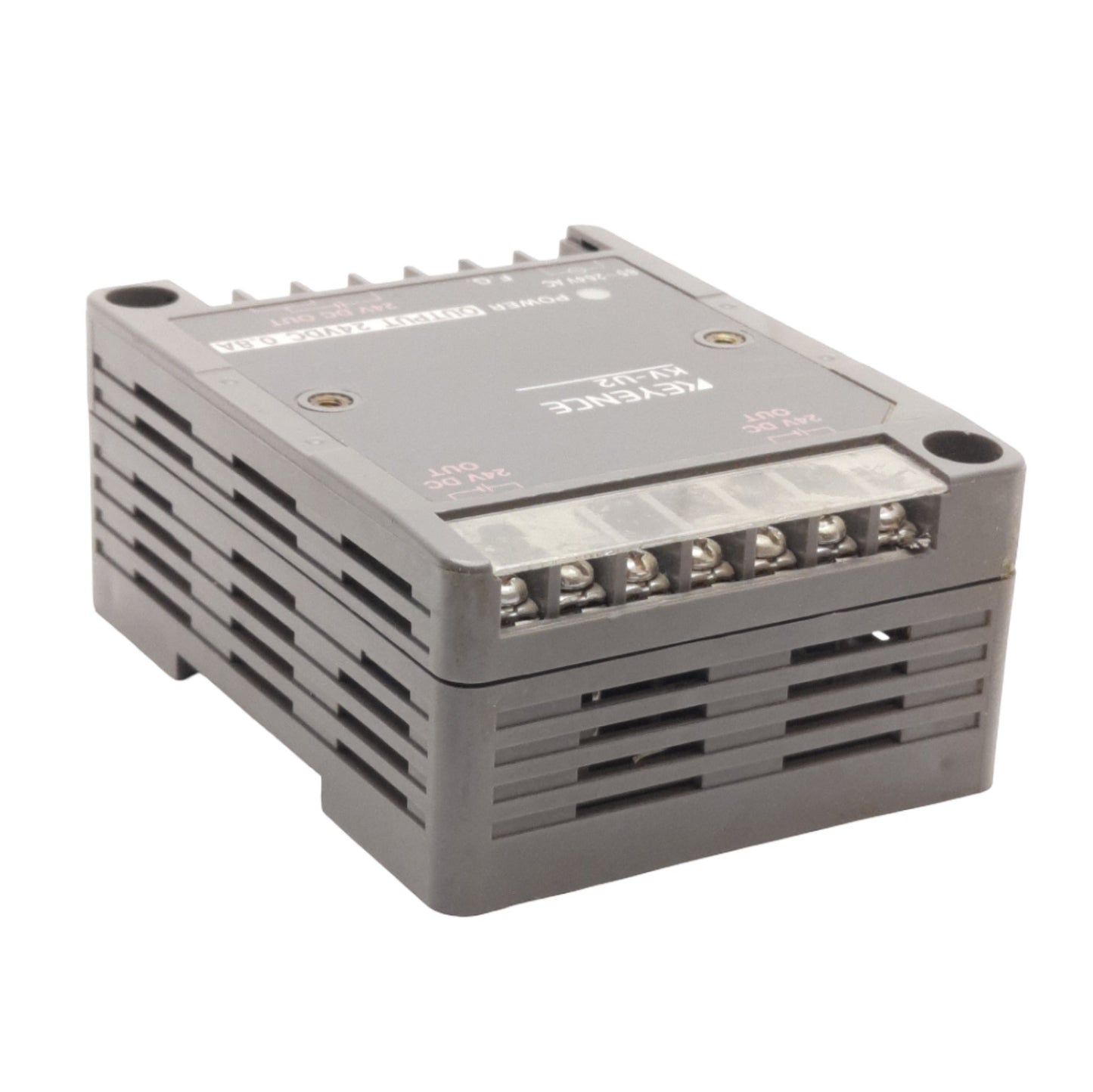 Used Keyence KV-U2 KV Series DIN Power Supply 85-264VAC Input, 24VDC 0.8A Output
