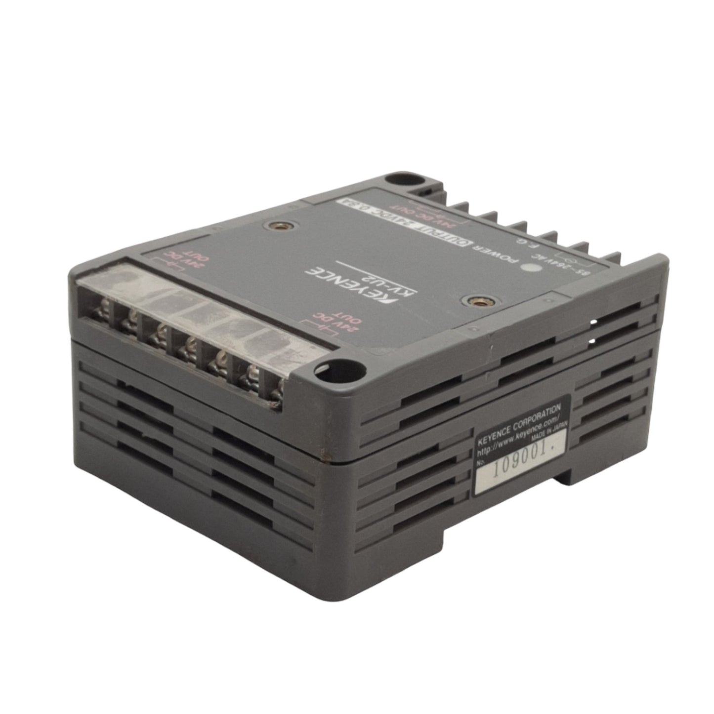 Used Keyence KV-U2 KV Series DIN Power Supply 85-264VAC Input, 24VDC 0.8A Output